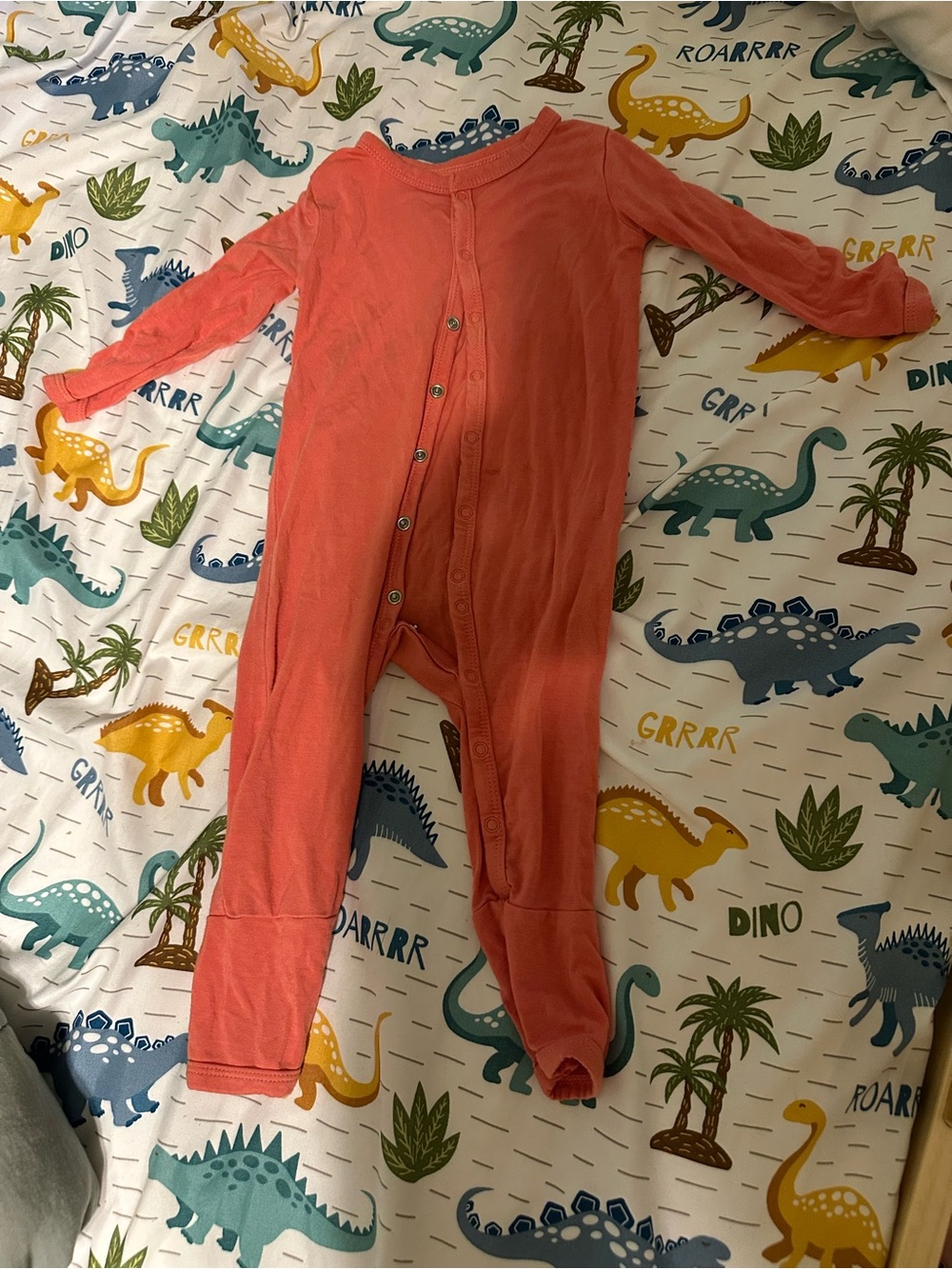 Kyte BABY Coral Long-Sleeve Footed One-Piece